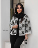 کراپ کت لینن قلاب بافی زارا