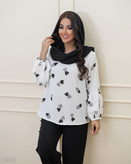 شومیز یقه گرد نیاراد