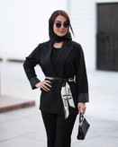 کت یقه انگلیسی کمر دیور