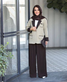 مانتو کتی یقه سفید