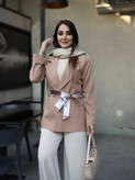 کت یقه انگلیسی کمر دیور