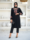 مانتو گلدوزی سایز بزرگ دنیز