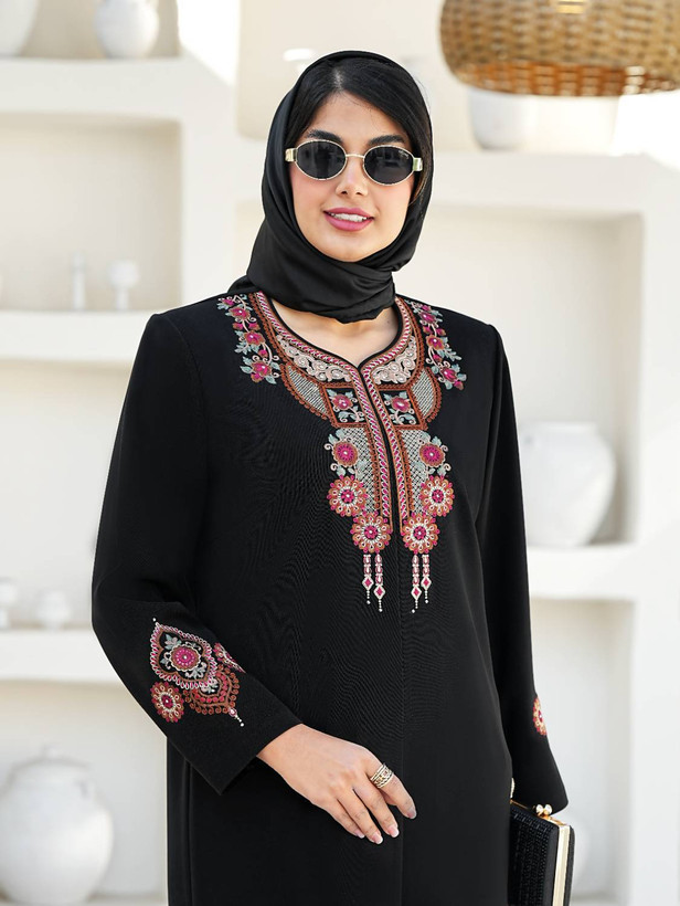 مانتو گلدوزی سایز بزرگ دنیز