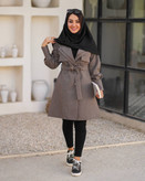 مانتو دو یقه کوتاه پرشیا پارمیس