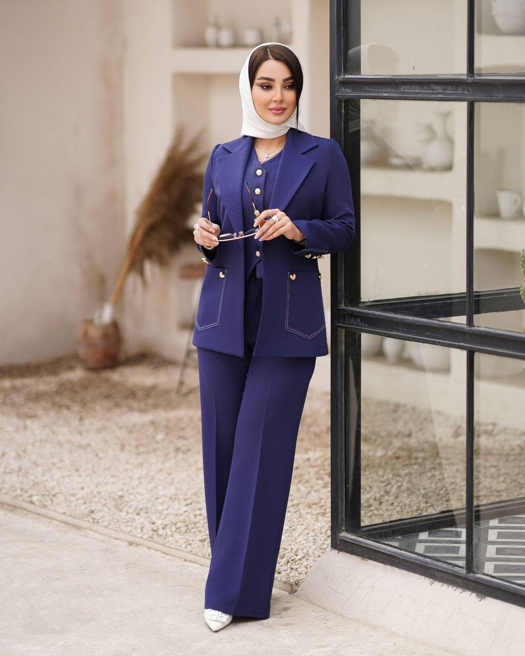 ست سه تیکه کت شلوار جلیقه رزالین