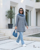 مانتو خنک و کاربردی سایز بزرگ زرین