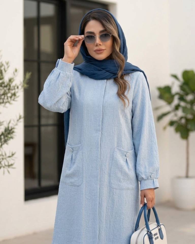 مانتو خنک و کاربردی سایز بزرگ آیکان