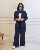 ست کت آستین پاکتی و شلوار بگ دریانا