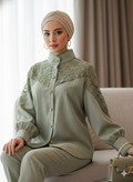 شومیز سرشانه گیپور آوینا