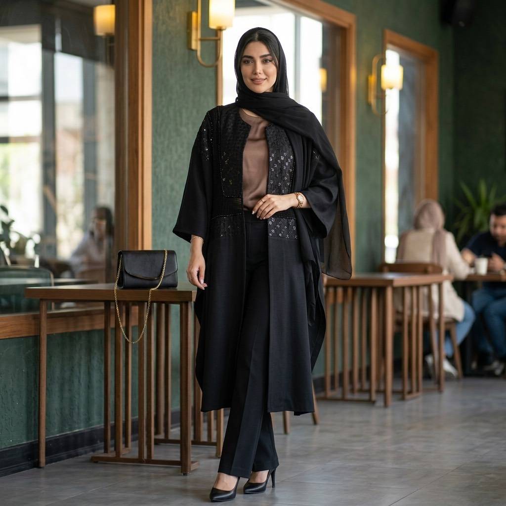 پانچ بلند کتان لمه سوزندوزی مونیکا
