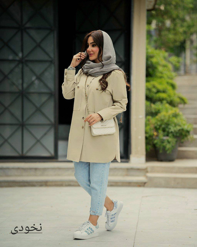 شومیز مانتویی لینن آریسا