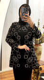 کت مجلسی نگین کاری مربعی