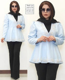 شومیز مجلسی پایین کلوش مروارید دوزی کامیشا