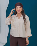 شومیز یقه مردانه پریاس