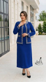 ست کت سارافون مازراتی نگین کاری نیلا