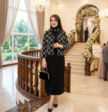 ست کت سارافون مجلسی مروارید دوزی روجا