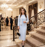 ست کت سارافون مجلسی مروارید دوزی روجا