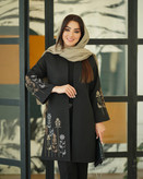 مانتو کتی گلدوزی هاله