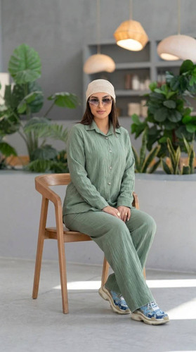 ست شومیز شلوار بامبو