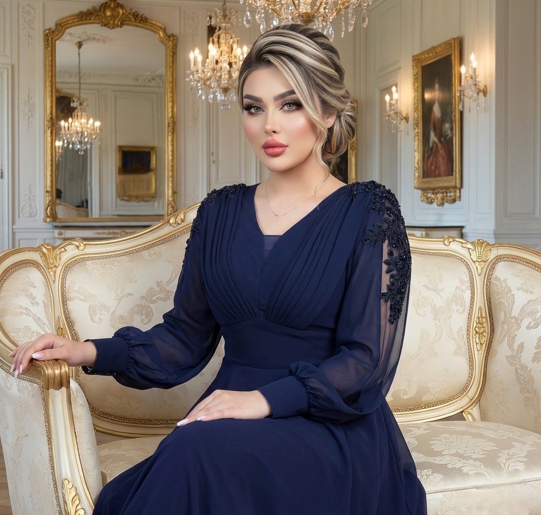 پیراهن مجلسی حریر دلاریس