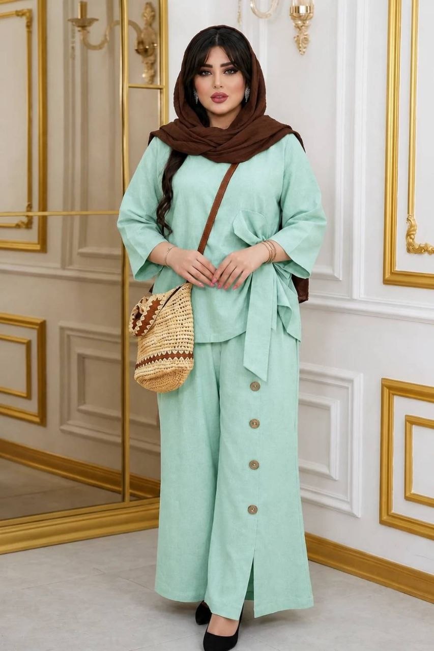 ست مانتو شلوار ینزی سودابه