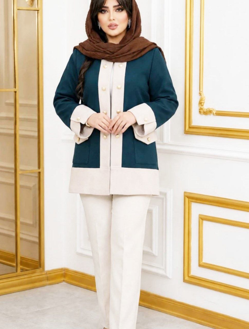 مانتو کتی ترکیبی عسلچه