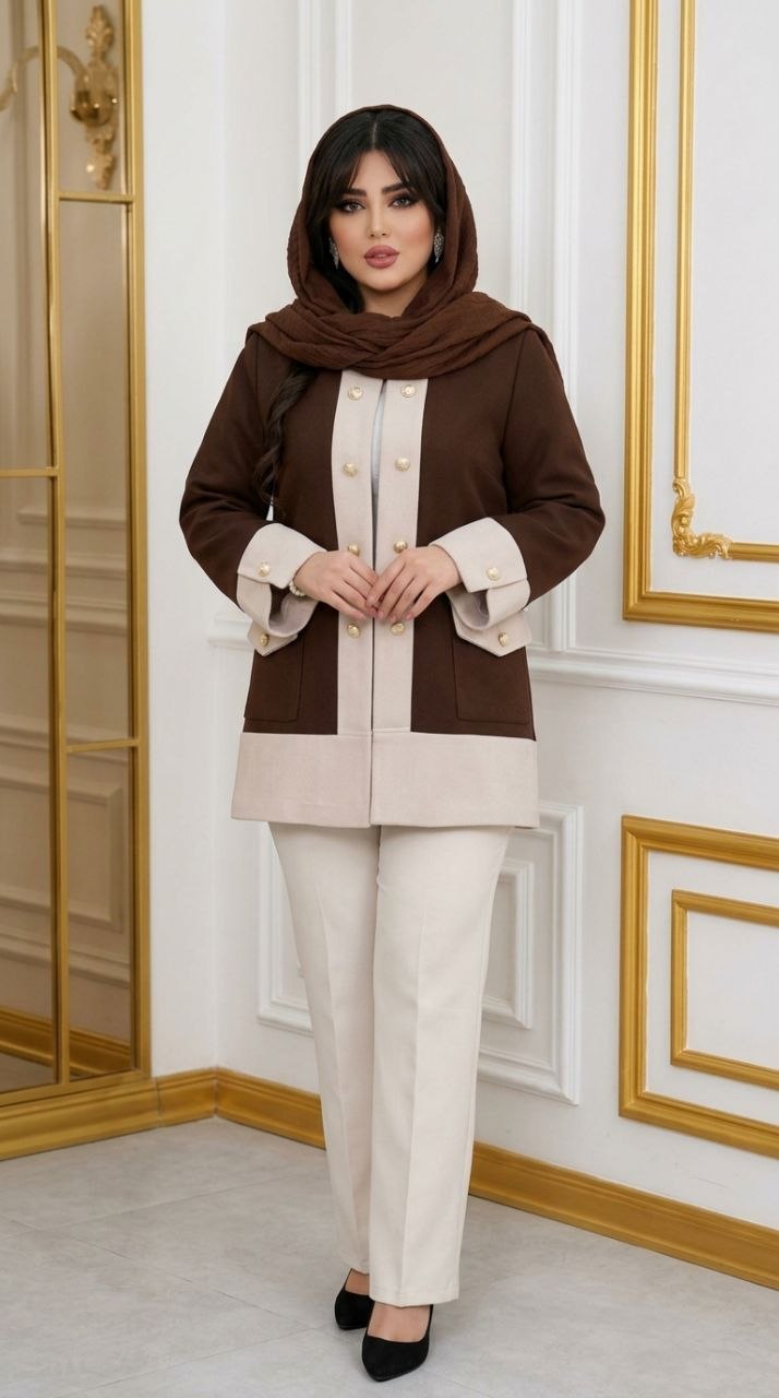 مانتو کتی ترکیبی عسلچه