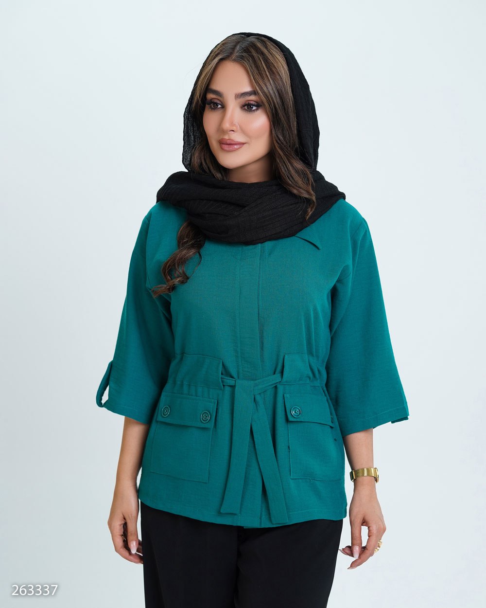 شومیز کمر گت دار آلماز
