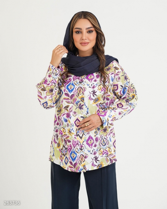 شومیز سیلک چاپی ایلدا