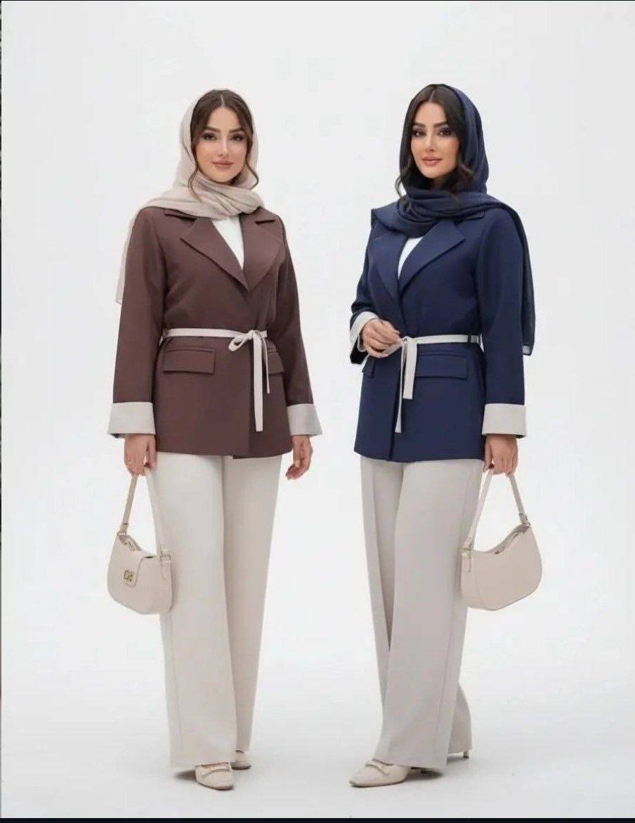 ست کت شلوار ترکیبی آسلی