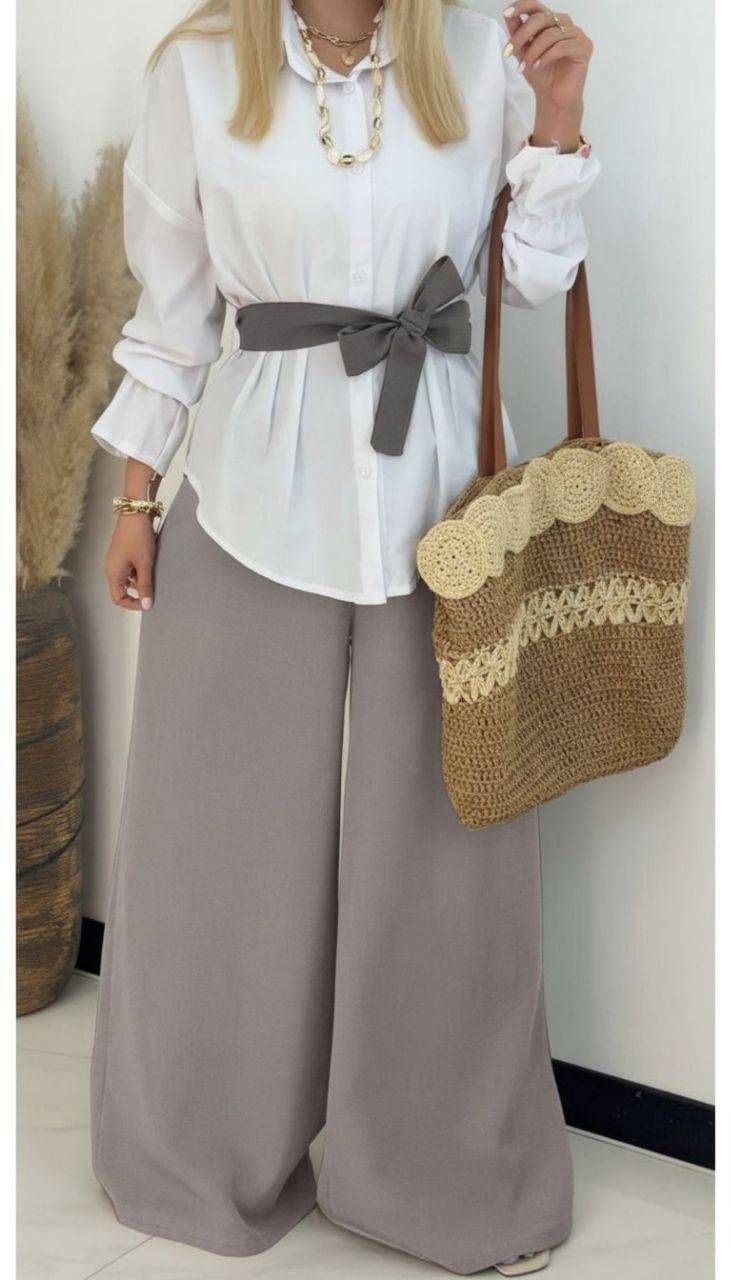 ست شومیز شلوار کمربنددارپرنسس