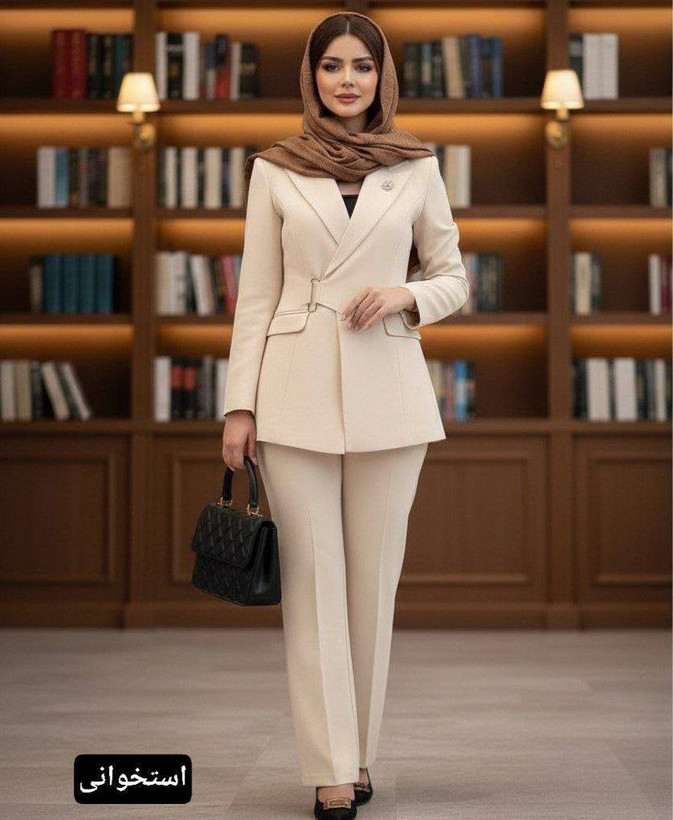 ست کت شلوار مازراتی کمر یکطرفه بیتا