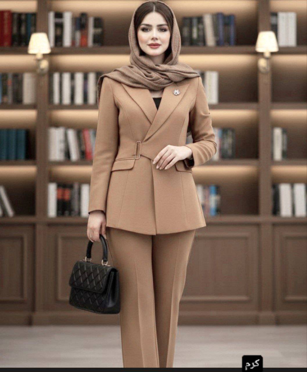ست کت شلوار مازراتی کمر یکطرفه بیتا