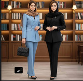 ست کت شلوار مازراتی کمر یکطرفه بیتا
