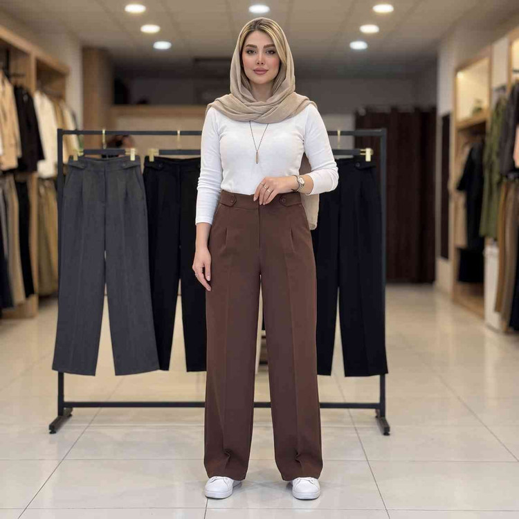 شلوار بگ کمر پاگن دار والیا