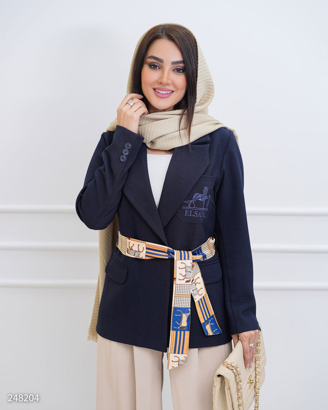 کت هرمس یقه انگلیسی نیلرام