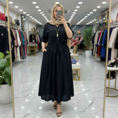 ست شومیز گره ای دامن حدیثه