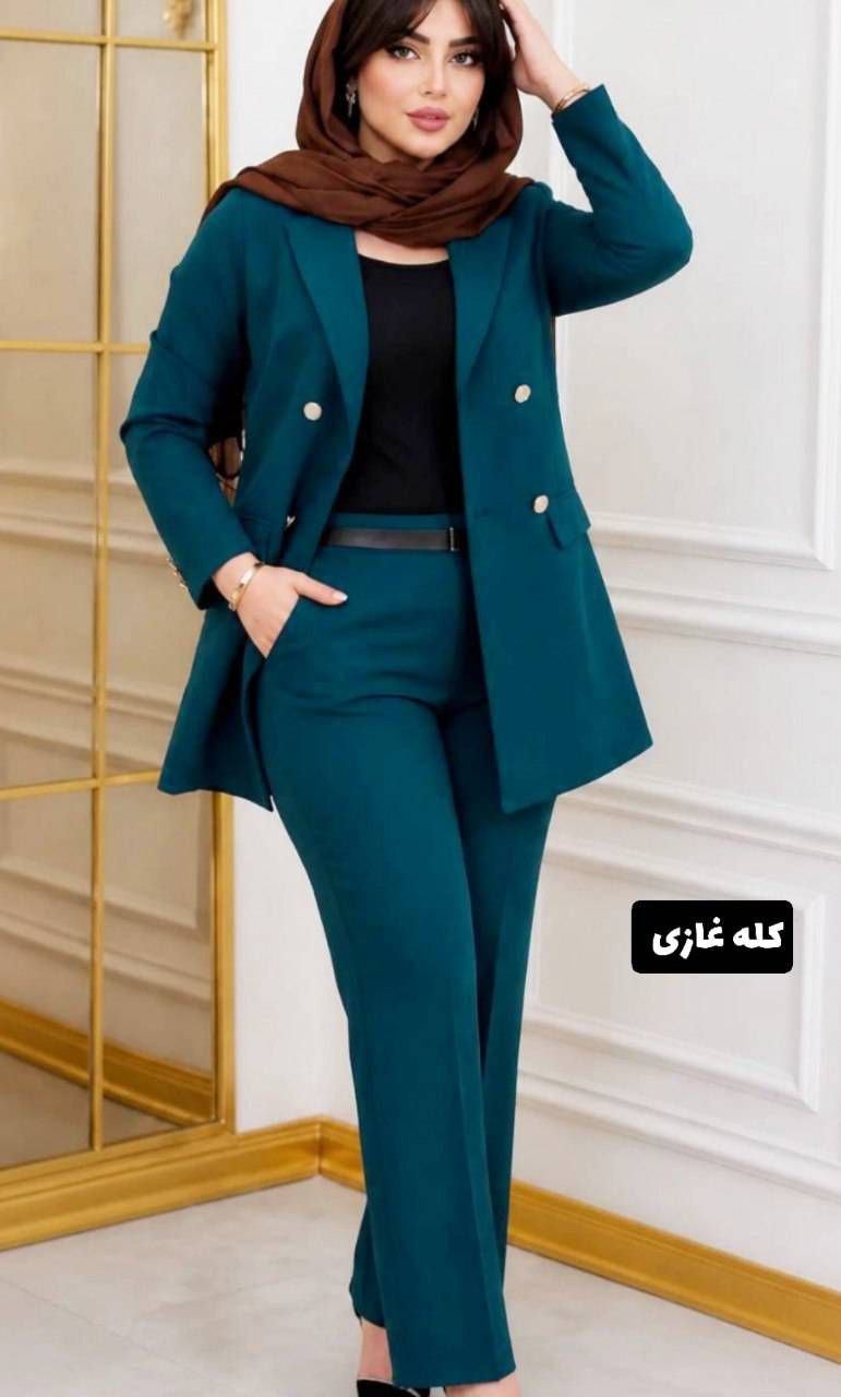 ست کت شلوار مازراتی۴ دکمه سمانه