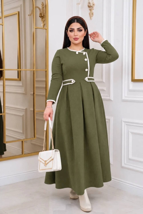 پیراهن عروسکی کمر پاگن دار آذین