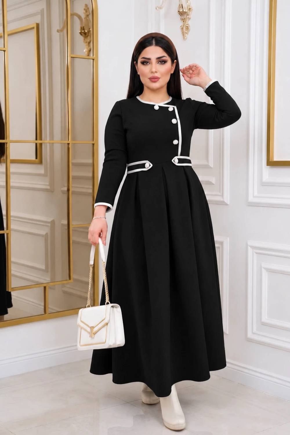 پیراهن عروسکی کمر پاگن دار آذین
