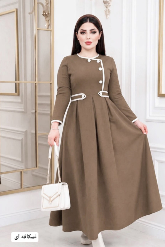پیراهن عروسکی کمر پاگن دار آذین