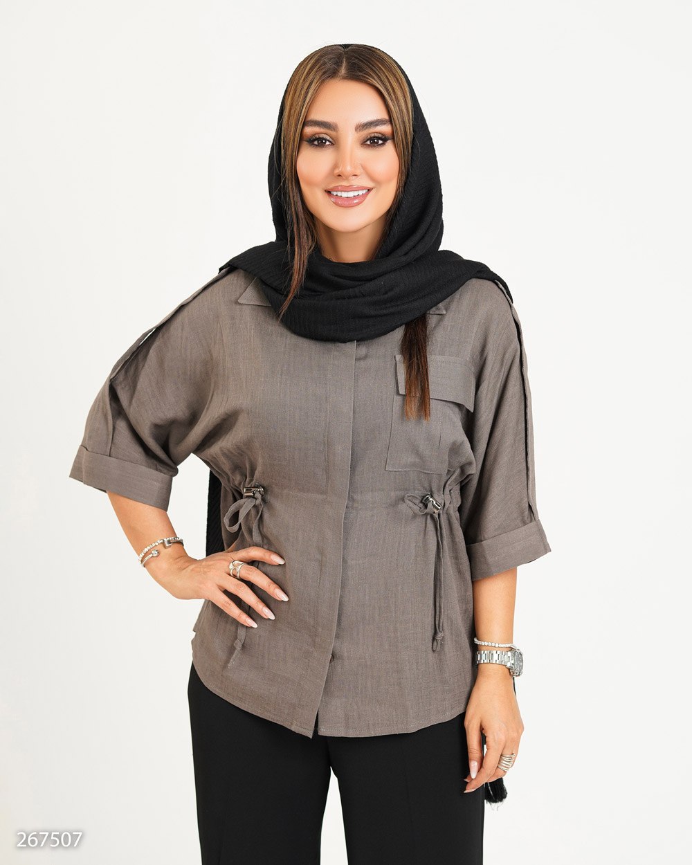 شومیز کمر گت دار هانیکا