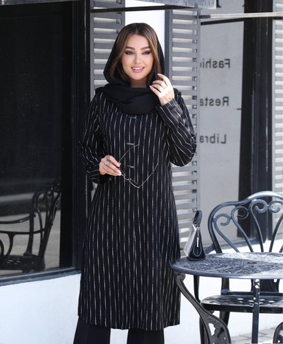مانتو سایز بزرگ ویسکوز نخی دیپلمات صدف
