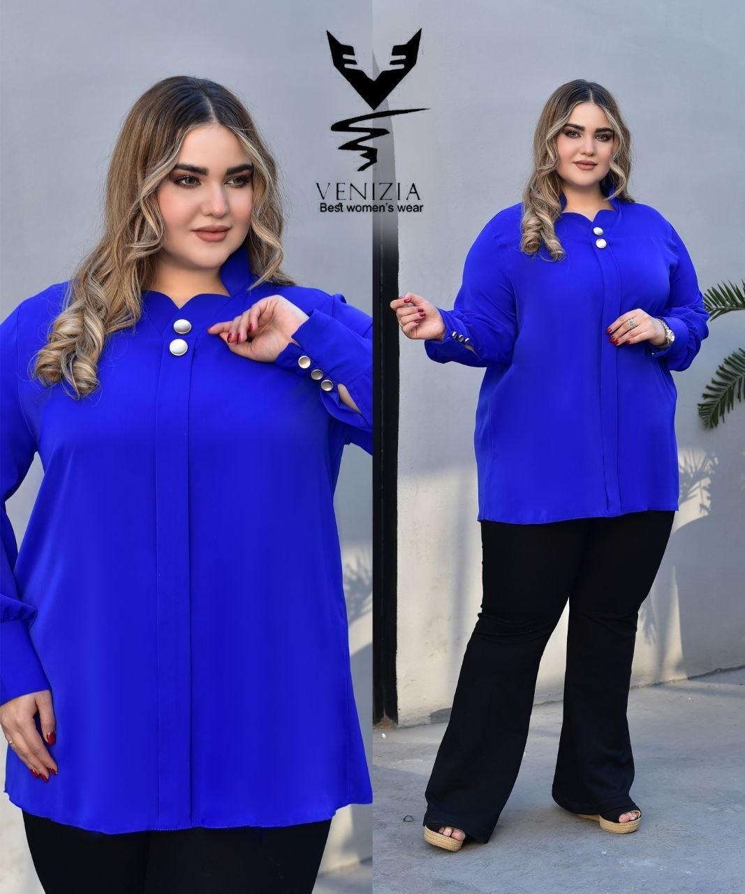 شومیز سایز بزرگ الیزه ونیزیا