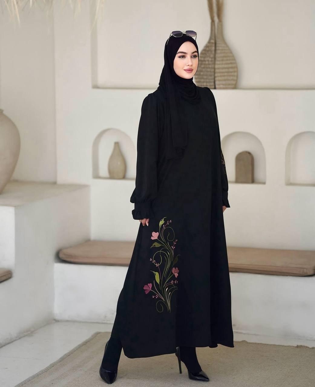 پیراهن عبایی الیزه ارکیده