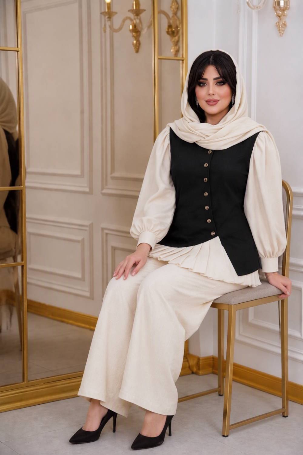 ست کت شلوار مازراتی مجلسی شکوه