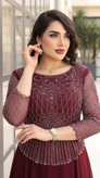 پیراهن مجلسی حریر نگین دوزی لعیا