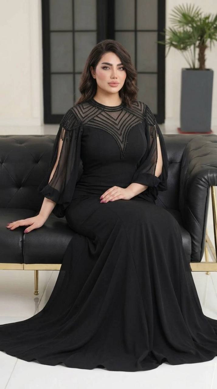 پیراهن مجلسی بلند سنگدوزی مایا