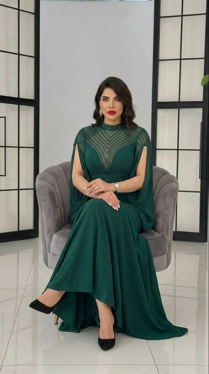 پیراهن مجلسی بلند سنگدوزی مایا