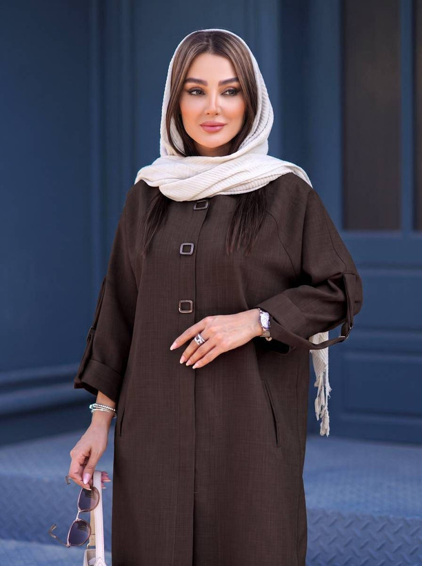 مانتو کاربردی آستین گت دار ماهورا